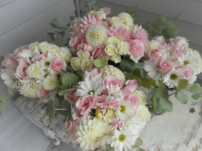 Dreamy Bridal Bouquet in Pink and White